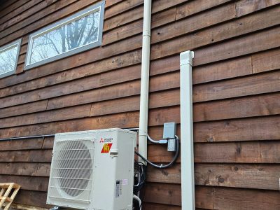 Wall Mounted Electric Heat Pump Installation